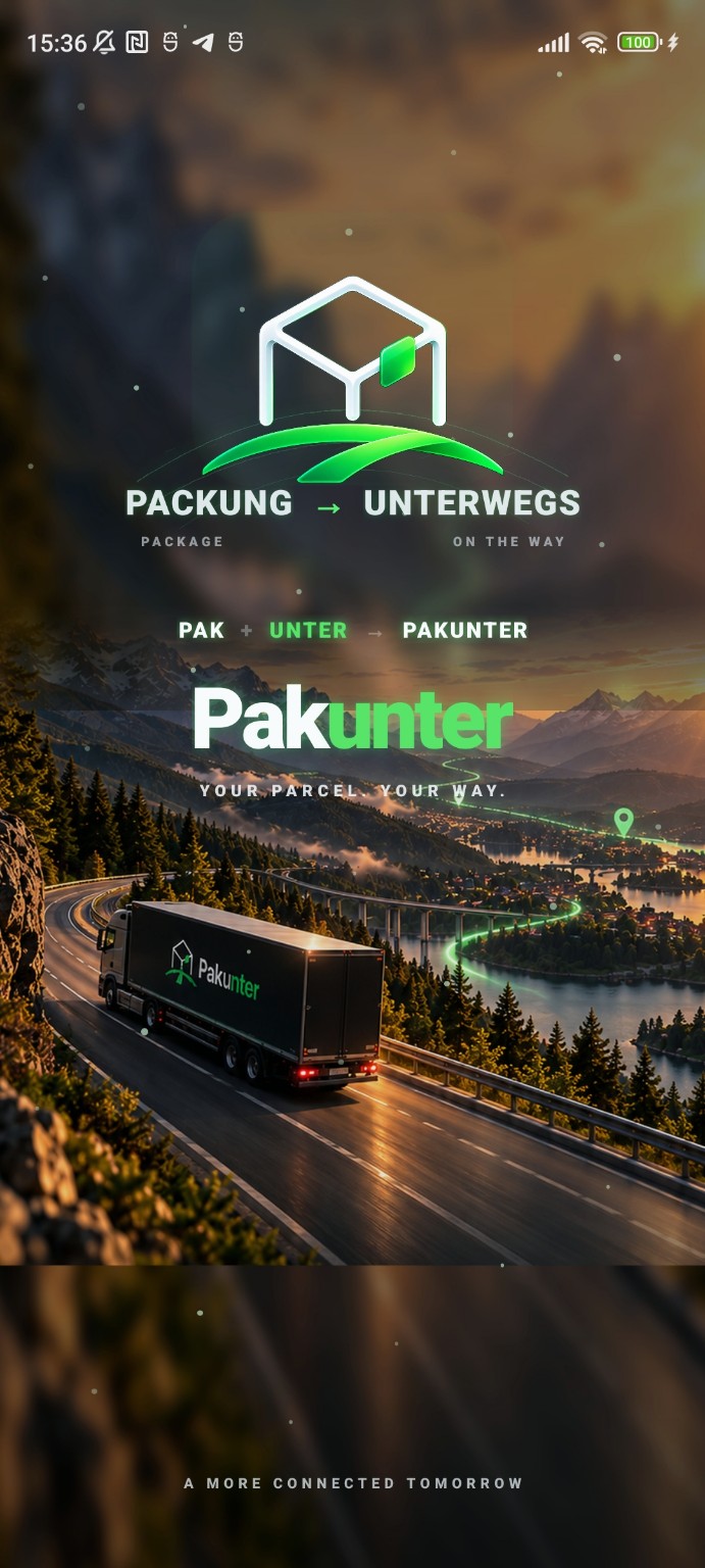 Pakunter welcome screen